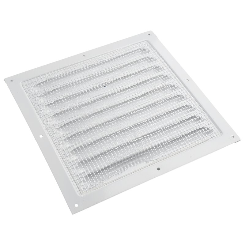 Deflector de ventilación de aluminio blanco, cubierta de rejilla de ventilación cuadrada, accesorios de sistema de ventilación para el hogar, 1 unidad