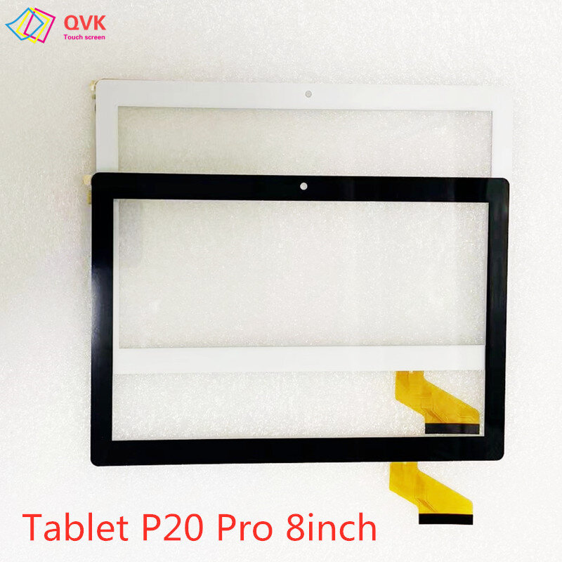 Hitam untuk Tablet P20 Pro 8 inci layar sentuh kapasitif digitizer sensor eksterior panel kaca CX3898 CX389B FPC-V02