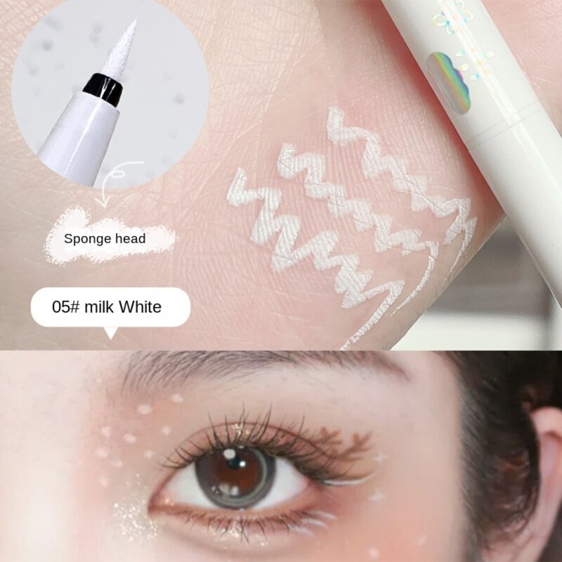 Silkworm-lápiz delineador líquido para dibujo facial, herramienta de maquillaje de ojos, delineador de Ojos de colores