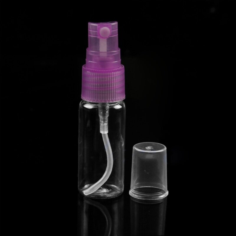 Mini atomizador plástico vacío, portátil, 1 unidad, 10ml, botella pulverizadora, envío directo