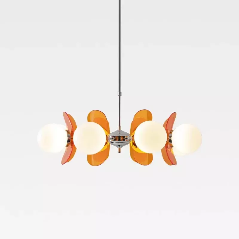 Подвесная лампа в скандинавском стиле, старинная акриловая лампа в форме фасоли для гостиной, столовой, кабинета, ресторана, детской спальни, люстры Bauhaus