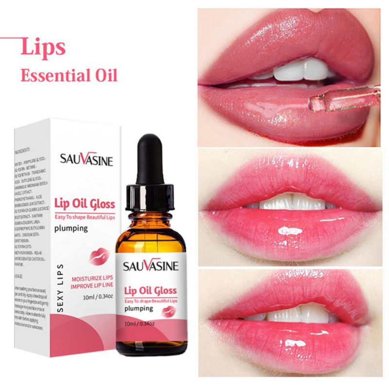 Instant Volumising Lips Serum Plump Gloss Lips Reduce Fine Lines Moisturizing Lip Oil Sexy Enhancement Lip Care Essence 10ML