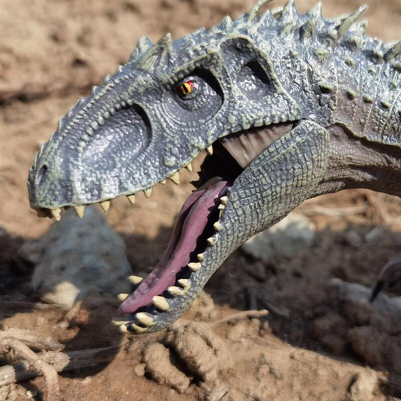 Indominus Rex-figuras de dinosaurios con mandíbula móvil para niños, juguetes de animales del mundo, modelo de juguete, regalo