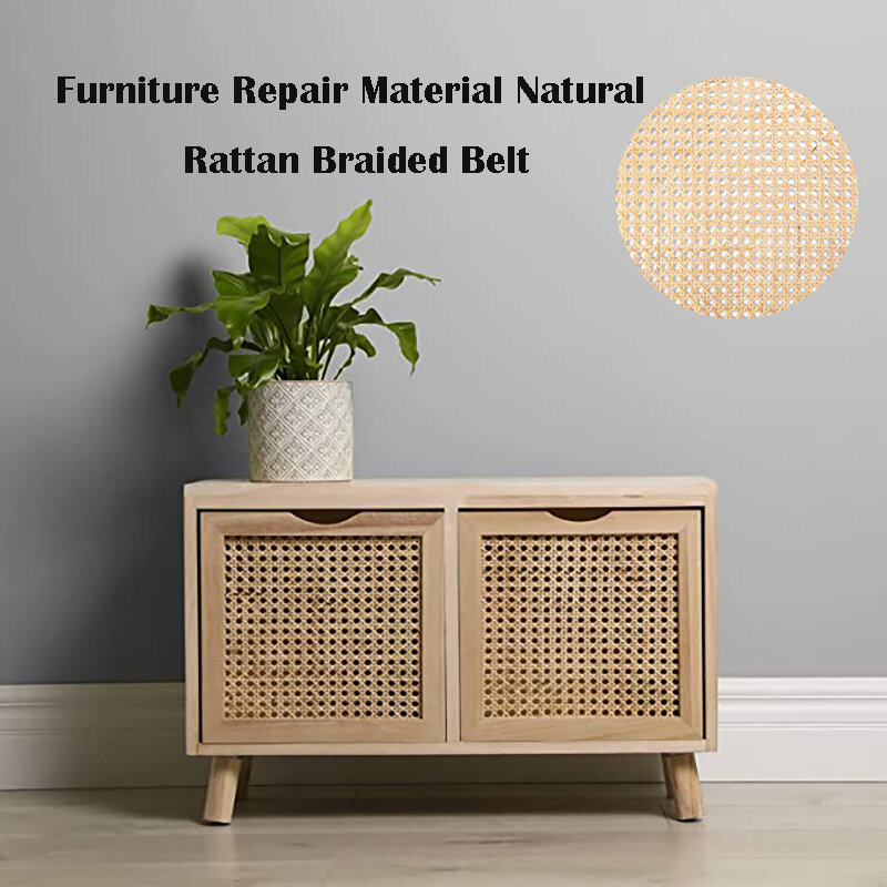 Various sizes octagonal rattan mesh belt Indonesian rattan belt decorative furniture material table wall handmade