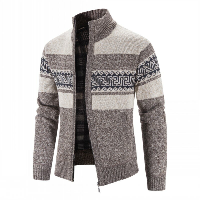 Men's Cardigan, warm zip-up Cardigan, casual knitwear, Men's wear, Autumn/Winter, New 2024