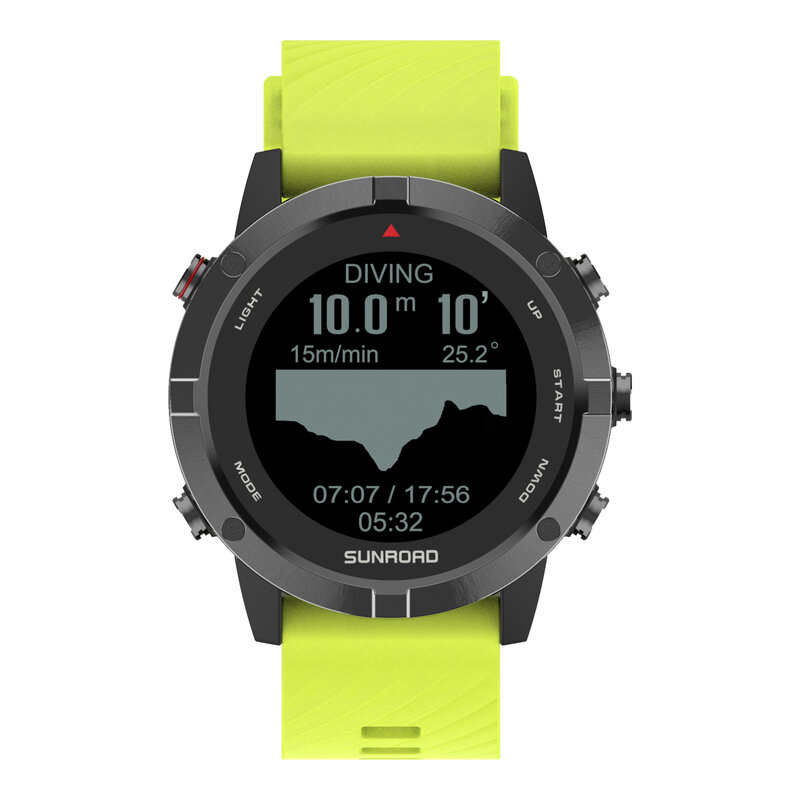 Relógio esportivo Sunroad t3 com gps, glonass e bússola, à prova d'água até 5atm, rastreador de fitness, aplicativo rígido, loja de jogos para android