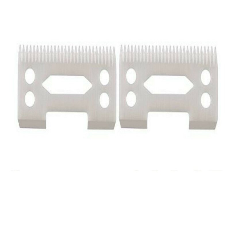 2pcs Ceramic Blade Cutter for Magic Clip 2-Hole Clipper Fit Most Hair Clipper Hair Trimmer Beard Blade Hair Removal