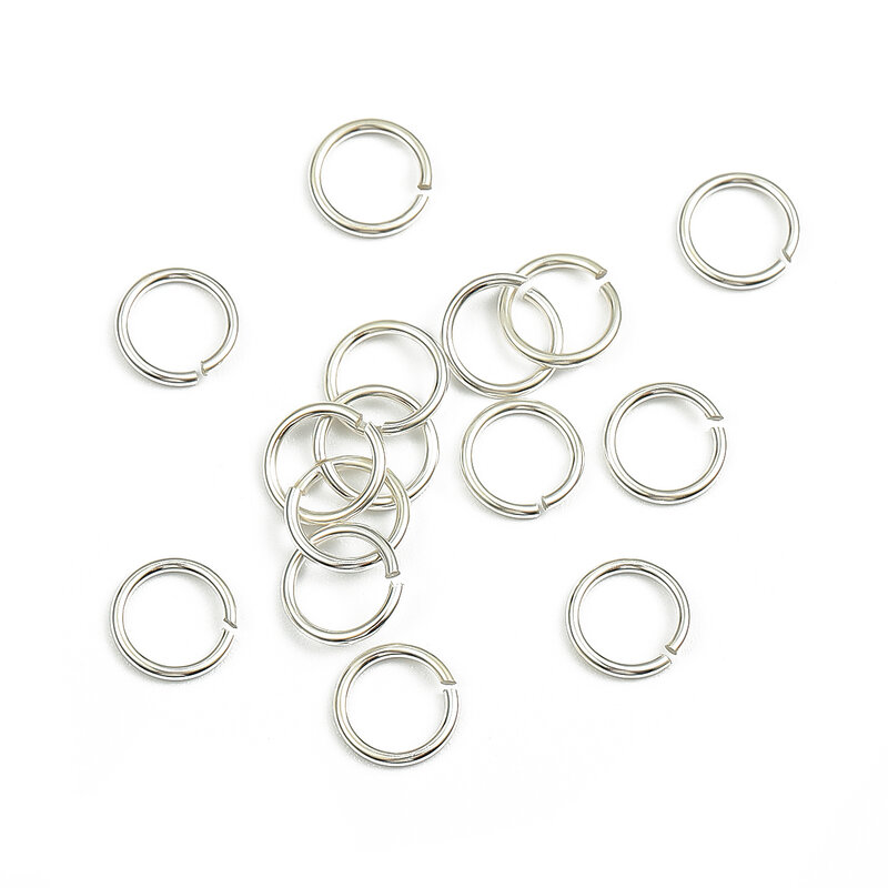 Connecteur d'anneaux diabétiques ouverts à tour unique, argent 2.5, boucle d'oreille bricolage, bijoux, résultats exécutifs, accessoires, vente en gros, 3/3mm, 925mm, 4mm, 5mm, 6mm