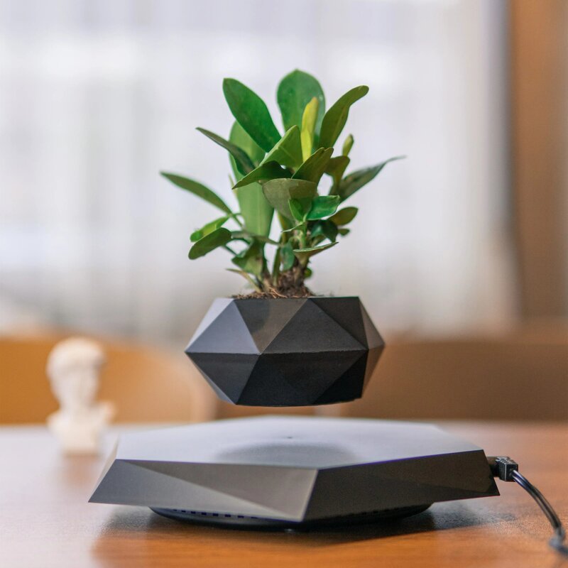 Pot tanaman Bonsai udara, levitasi magnetik Pot melayang untuk tanaman buatan dekorasi rumah kamar tidur taman set