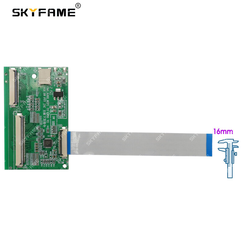 SKYFAME-Adaptador de conversión Lcd Mipi a Ldvs, placa de Cable de cinta para Topway, Radio Android de coche, 30 pines a 60 Pines, 40 pines