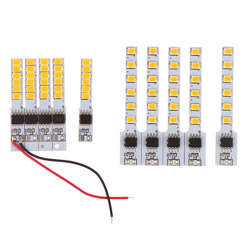 LED Flash Velas Diodo Luz, Imitação Lamp Board, PCB Decoração, Lâmpada Acessórios, DIY, 5pcs