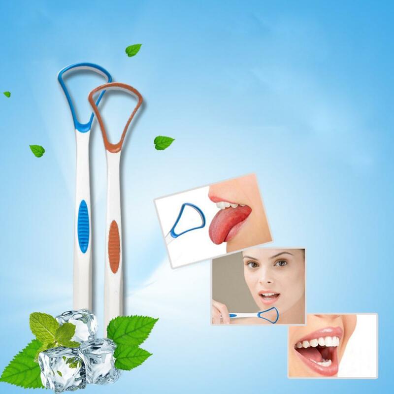 Plastikowe czyścik do języka Tounge opieka stomatologiczna higieny 17.5*3.5CM usta ustne E2P2