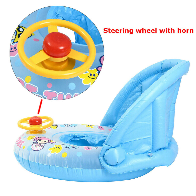 Inflatable Swimming Rings Child Kids Baby Mother Safety Swim Pool Ring Children Water Play Games Seat Float Boat Summer Trainer