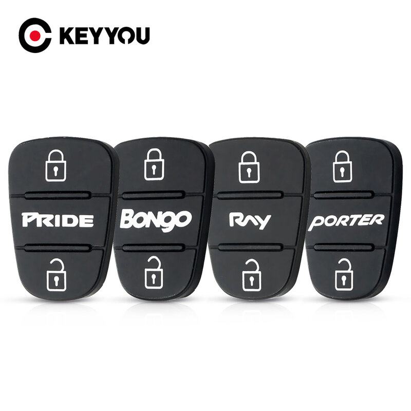 Keyyou Voor Hyundai I30 IX35 Kia K2 K5 Pride Bongo Rny Porter Sleutel 3 Knoppen Flip Vouwen Afstandsbediening Autosleutel shell Case Rubber Pads