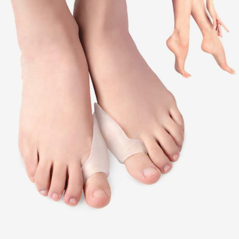 2 pezzi separatore di dita dei piedi strumenti per la cura dei piedi protezione per le dita correttore per il pollice cuscinetti per alluce per Unisex