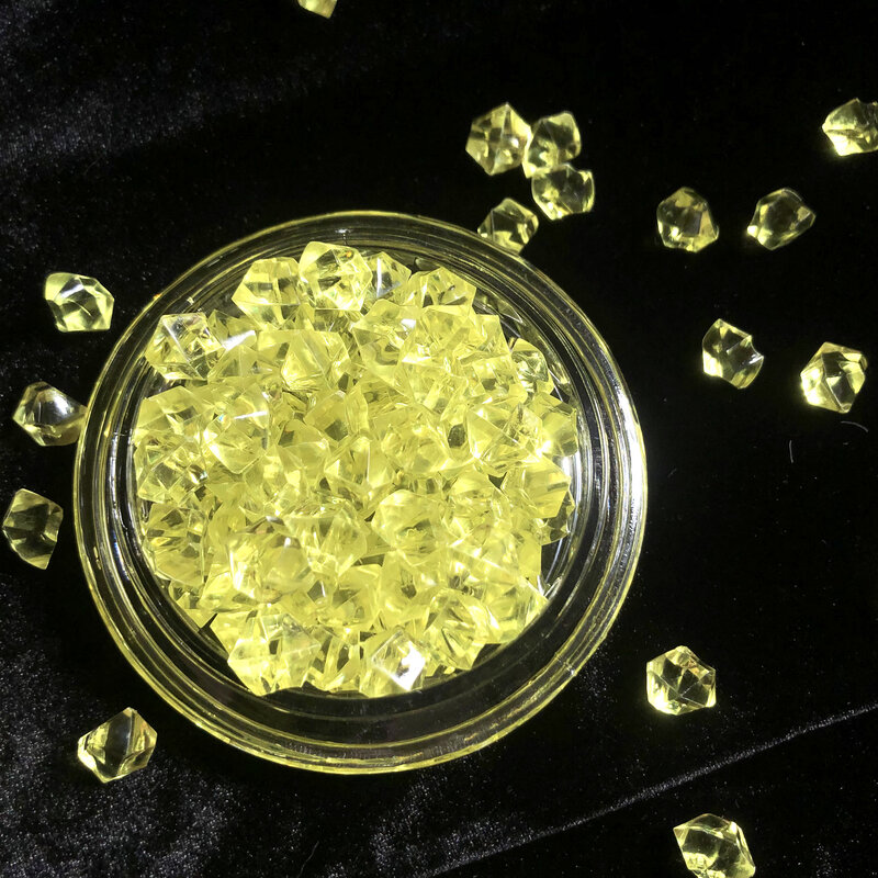 100 pçs gemas acrílicas claras pedras de gelo plástico diamantes vaso pedras peça central para enchimentos de vaso mesa scatter 2022 novo design