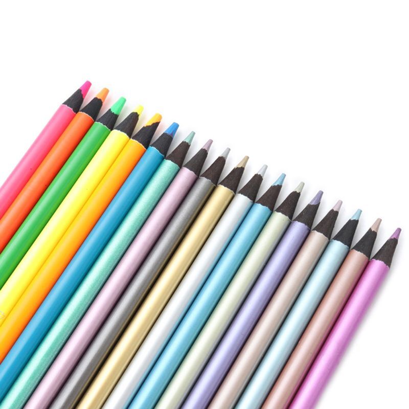 12 stuks draagbare potloden set 12 kleuren kleurpotloden set geen duplicaat