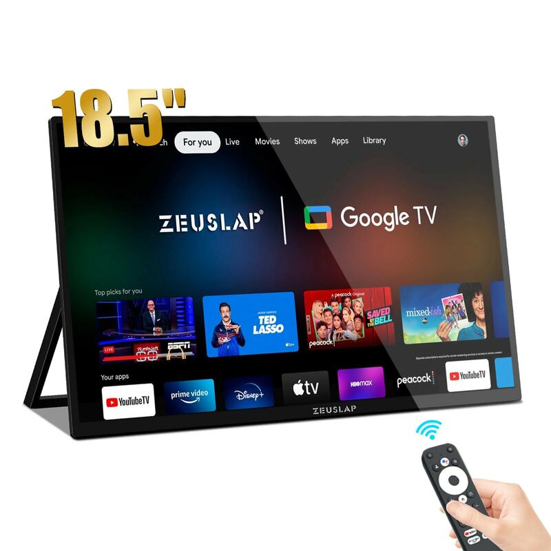 ZEUSLAP-Z18TV PRO Monitor Portátil Inteligente, Tela Sensível Ao Toque para Mini PC, Laptop, Telefone, Xbox, PS4, PS5, Switch, Google TV, 18,5"