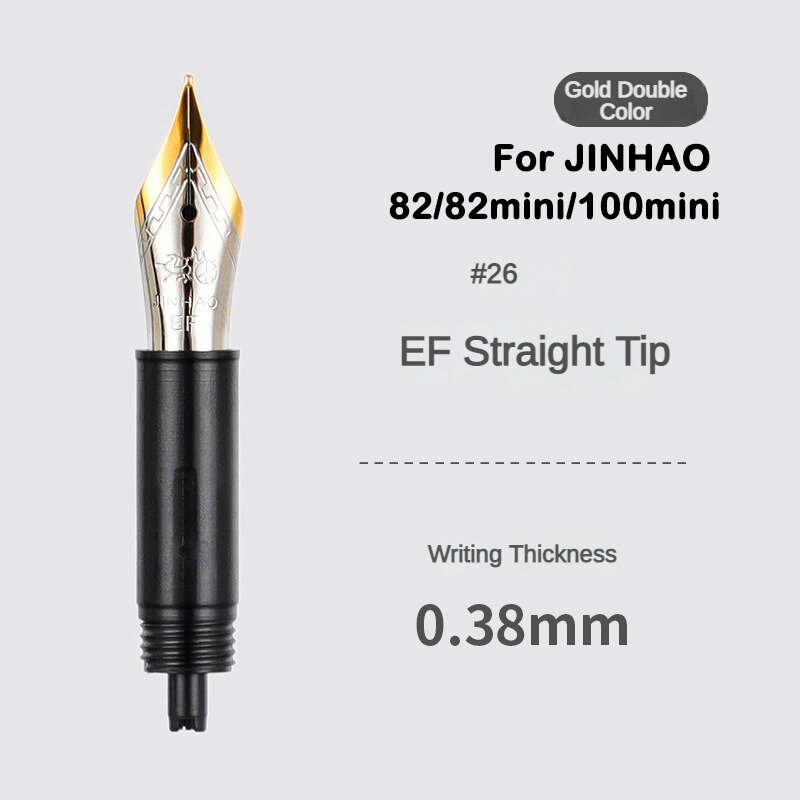 JINHAO-pluma estilográfica de iridio para escuela, suministros de oficina estacionarios, reemplazo EF/F/M, para 9019/X159/82/82 mini/100/9056/9036, 1/3 piezas