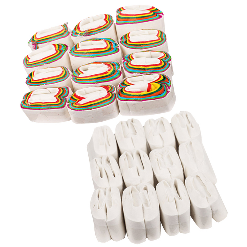Bobines de bouche colorées en papier pour vomi, accessoires de gimmick, 24 pièces