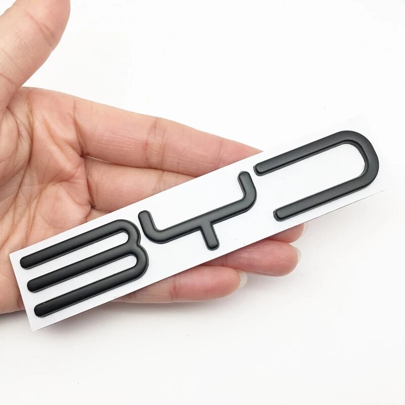 3D metalowa naklejka boczny błotnik tylnych drzwi bagażnika emblemat naklejka na zderzak dla BYD M6 G3 T3 F3 F0 S6 E5 E6 stylizacja