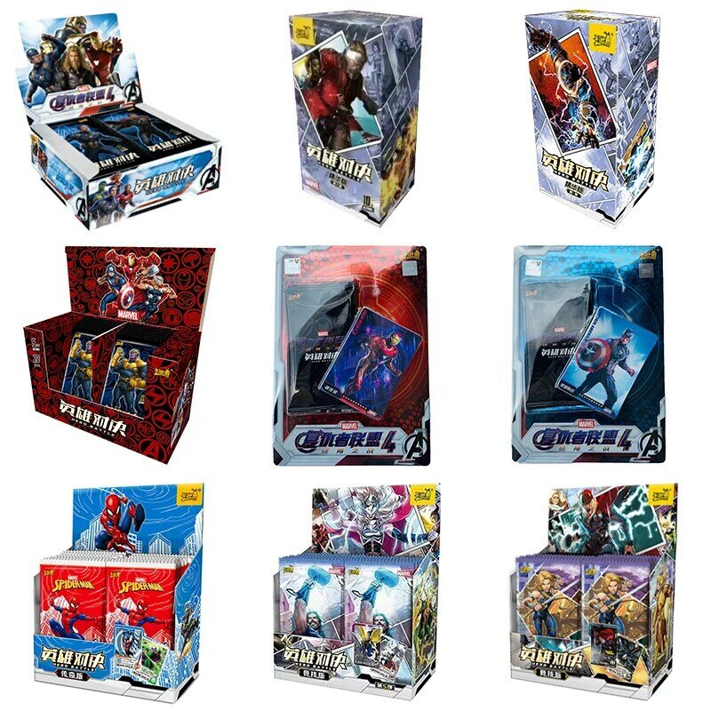 KAyou-Genuine Marvel Avengers Heroes Duel Card Collection, Thor Wolverine CR, Versão Essência, Criança Presentes de Natal Brinquedos, Novo