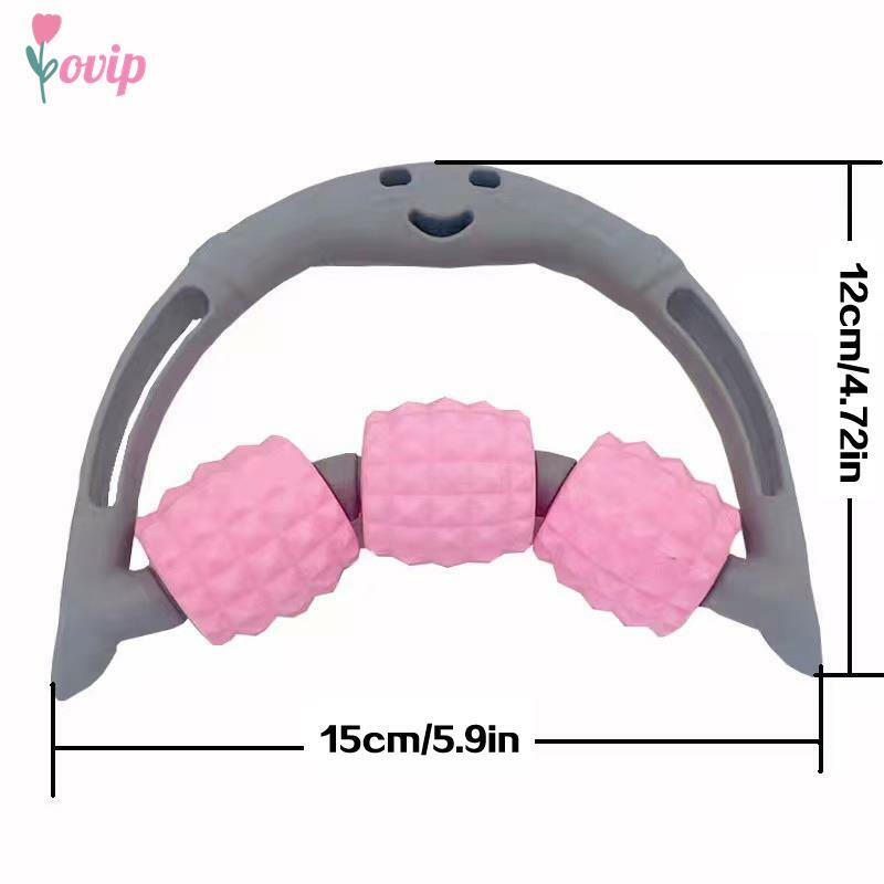 1PC Portable Massage Roller for Muscles Fitness Muscle Roller Relieve Pain Neck Arm Leg Massage Multifunctional with Handle