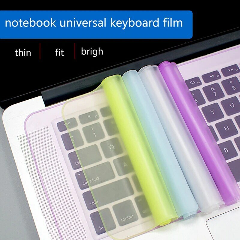 Juste universelle pour clavier de 12 à 17 pouces, film protecteur en silicone imperméable pour ordinateur portable