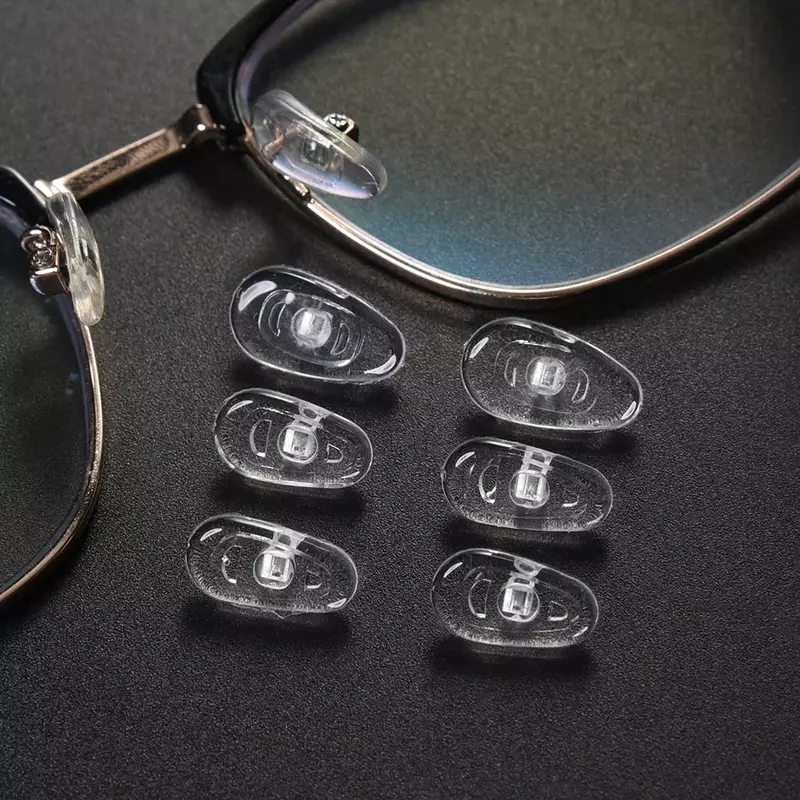 10/100 Stuks Transparante Siliconen Brillen Airbag Zachte Neus Pads Nosepads Op Bril Delen Comfortabele Anti-Slip Voor Neus Pad
