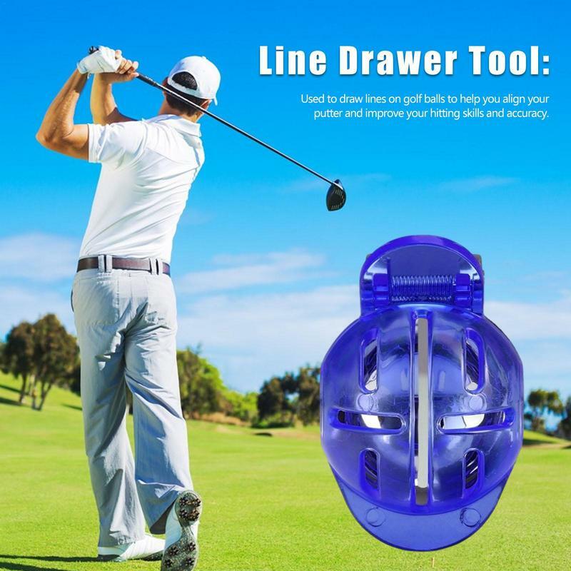 Golf Ball Line Liner Marker Template disegno segni di allineamento segno strumento pennarello Golf Putting posizionamento Outdoor Golf Sport