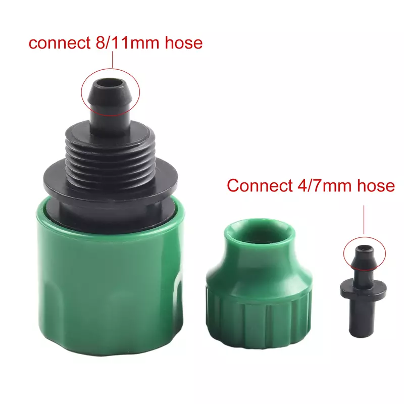 5 X Plastic Garden Water Hose Quick Connector Micro Irrigation Adapter Connector Wash Water Gun Hose Joint Replacement