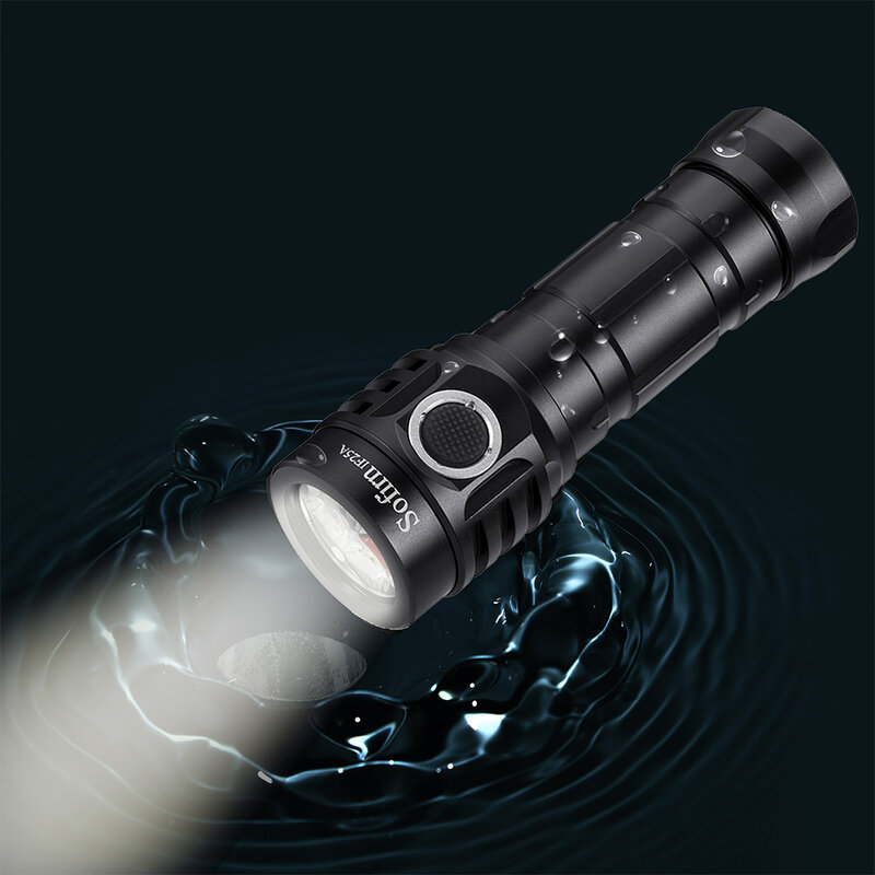 Sofirn-Anduril poderoso USB C lanterna LED recarregável, tocha com óptica TIR, IF25A, BLF, 21700 lâmpada, 4000lm, 4 x SST20