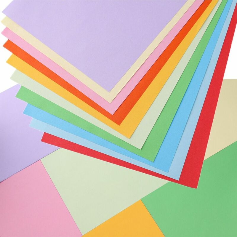 Papel de Cópia Colorido Multi-purpose, Impressão Colorida A4, Lados Duplos, Decoração Artesanal Origami, Cores Diferentes