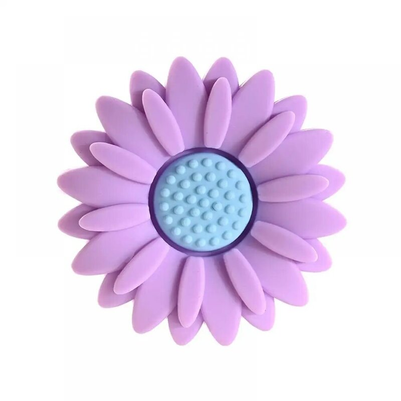10Pcs 20mm Baby Silicone Teether Beads Mini Flower Daisy Teething Beads DIY Baby Pacifier Chain Necklace Bracelet Accessories