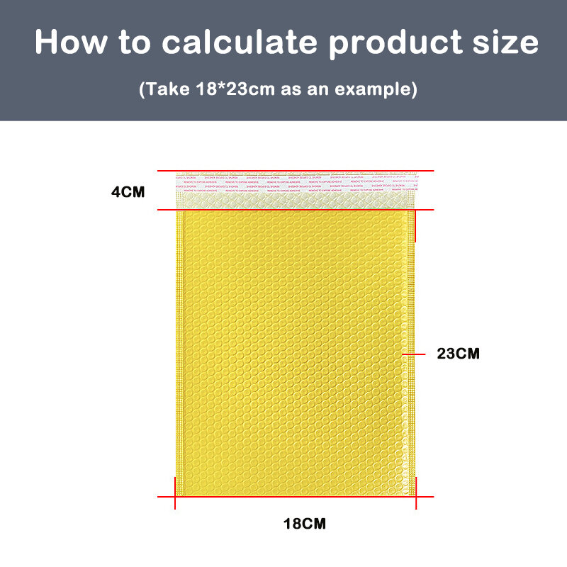 50 PCS/Lot Yellow Foam Envelope Bags Self Seal Mailers Padded Shipping Envelopes With Bubble Mailing Bag Shipping Packages Bag