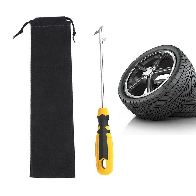 Car Tire Cleaning Hook Wheel Groove Broken Remover Durable Stone Hook Cleaning Tire Pick Stones Tool Auto Tyre Protector