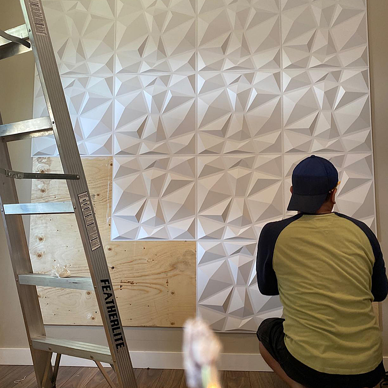 30x30cm remont ściany domu stereo 3D panel ścienny non-samoprzylepne naklejki ścienne 3D mozaika 3d tapety pokój sufit łazienkowy