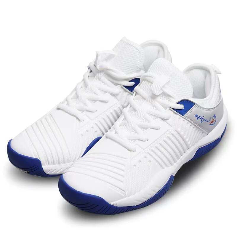 Мужские Нескользящие кроссовки для тенниса и бадминтона, синего цвета