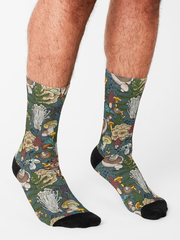 Kaus kaki hutan jamur kaus kaki golf hangat musim dingin anak perempuan kaus kaki pria
