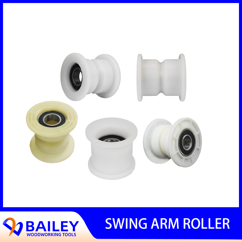 Bailey 5 Stuks Swing Arm Roller Nylon Roller Voor Glijtafel Zaagmachine Houtbewerking Gereedschap Accessoires