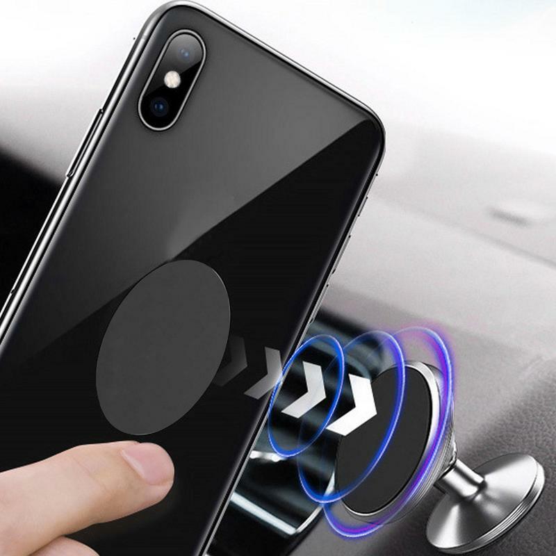 Metal Plate For Magnet Holder 2PCS Mobile Phone Holder Metal Plate Frosted Mobile Phone Holder Metal Plate Car Phone Mount Iron
