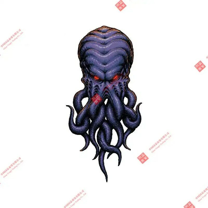 Exquisite Decals Cthulhu Car Stickers Motorcycle Bumper Vinyl Material Auto Parts Trolley Case Laptop Truck Ship Decal