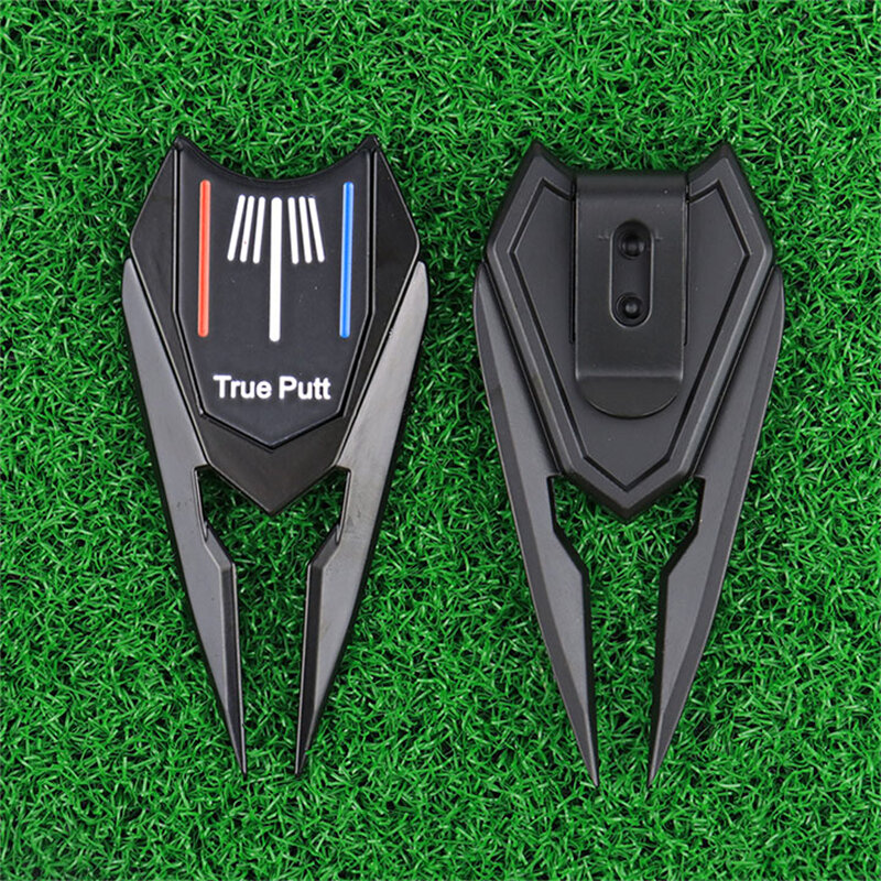 1Pc multifunzionale Golf Divot strumento di riparazione pennarello magnetico a sfera supporto per Club Pitch Groove Cleaner Putting Green Fork Golfer Gifts