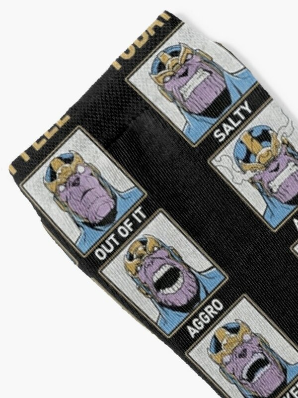 Chaussettes graphiques Thanos pfvoltage Today I Flag pour hommes et femmes, chaussettes de compression, cadeau adulte