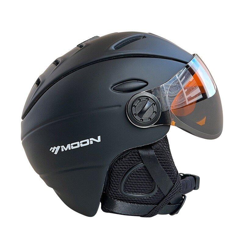 고글 장착 스키 헬멧, 겨울 야외 스포츠 스키 헬멧, 안전 스키 스노우보드, 스노우 스케이트보드 헬멧