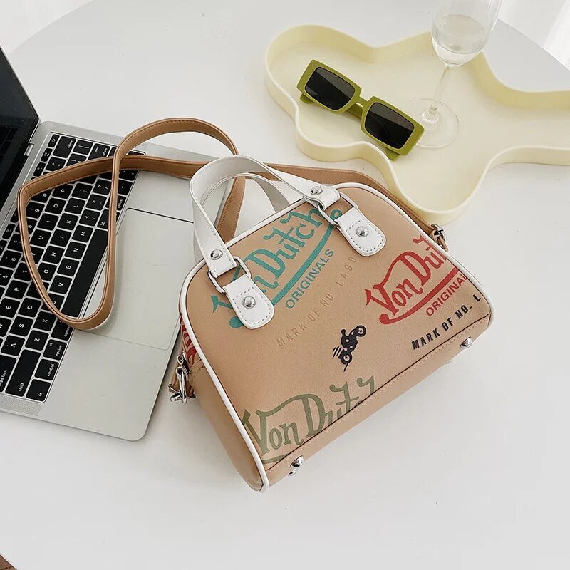 Женская сумка Y2K, роскошная дизайнерская сумка, шоппинг, Кроссбоди, граффити, кошельки из искусственной кожи, сумки на плечо для женщин