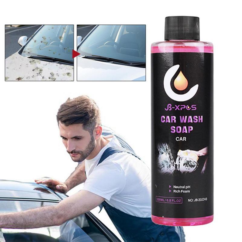 Myjnia samochodowa mydło z pianki do mycia wosku 200ml zagęszczony środek do mycia samochodów o wysokiej zawartości w piance do mycia i detalowania