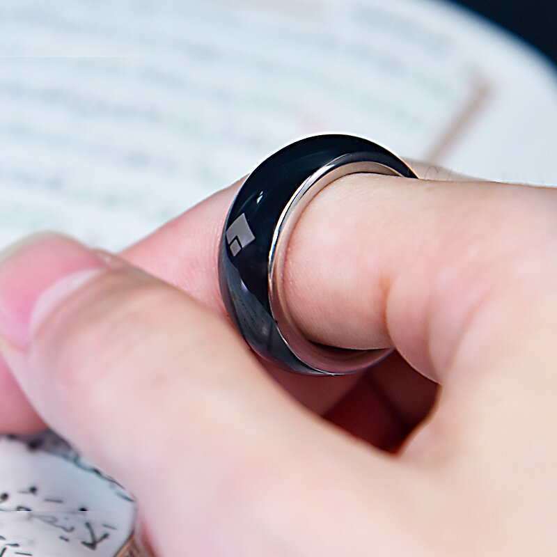 Cincin penghitung Tasbih Digital untuk Muslim, cincin Qibla baja tahan karat, pengingat waktu doa 5