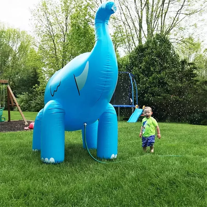 Elefante inflable gigante para parque acuático, juguete de playa al aire libre, agua pulverizada, jardín, 220cm