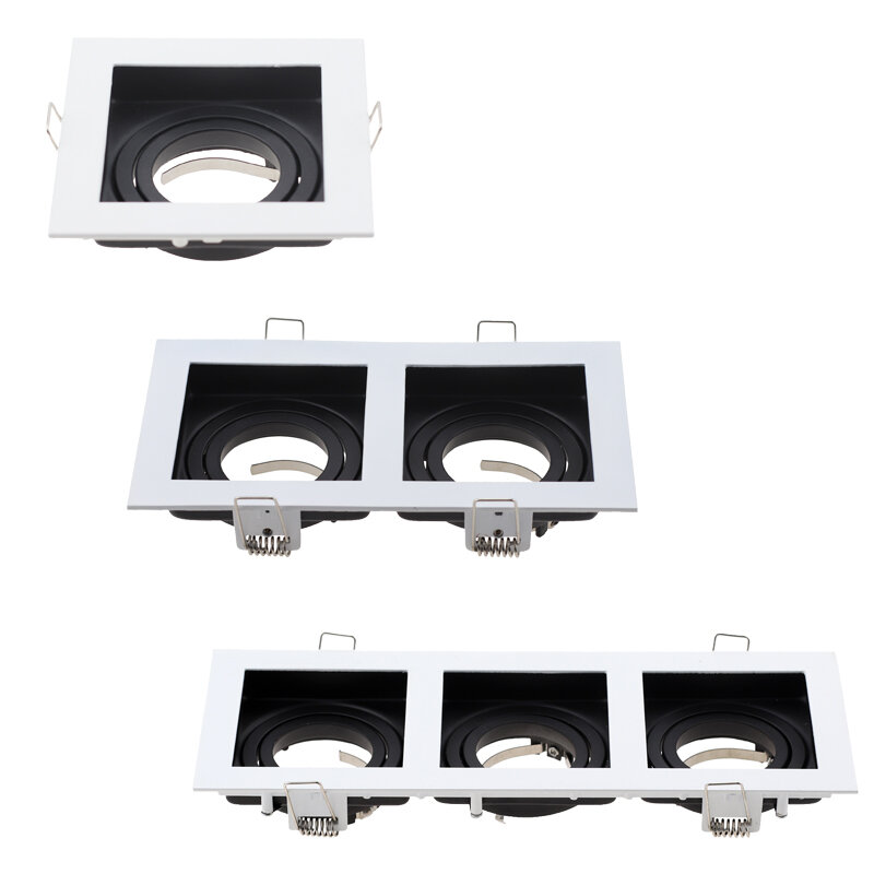 إضاءة ساقطة LED مثبتة على راحة ، استبدال إضاءة ساقطة ، أبيض وأسود ، الأكثر مبيعًا ، GU10